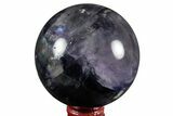 Colorful, Purple Fluorite Sphere - China #190793-1